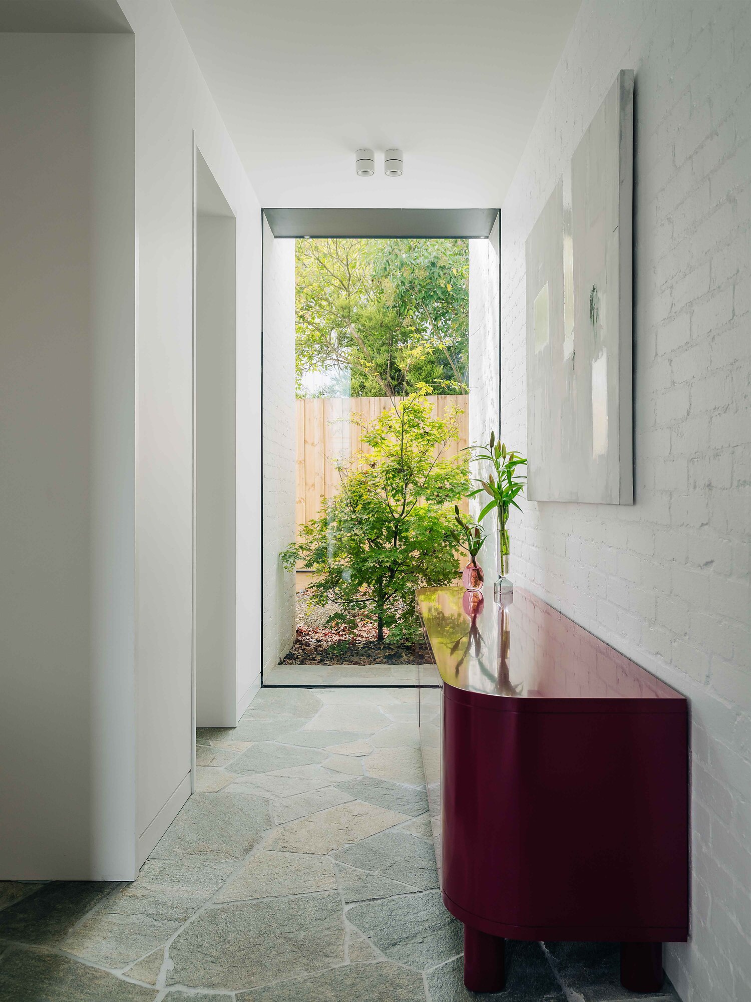 Interior photograph of Box Hill House by Adam Gibson